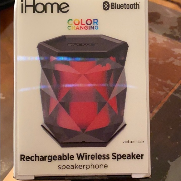 NIB iHome color rechargeable wireless speaker - Picture 5 of 7